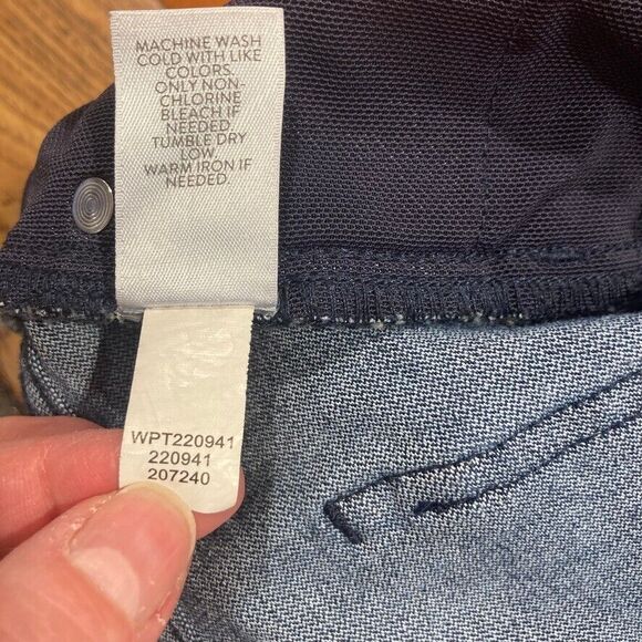 J. Jill Jeans Sz 12 Blue Premium Flex High Rise Denim Leggings Dark Wash - Picture 9 of 10